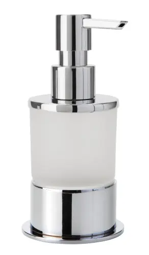 Dávkovač tekutého mýdla Bemeta OMEGA, 138109161, objem 200 ml, na postavení, chrom / sklo Rechtstreeks Van De Fabrikant