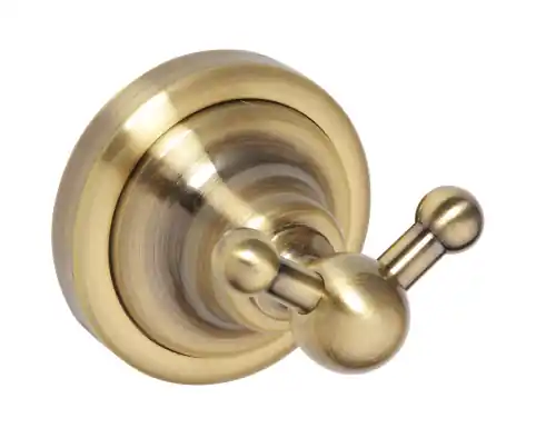 Věšáček dvojitý Bemeta RETRO 144106037 bronz / stará mosaz Nieuw
