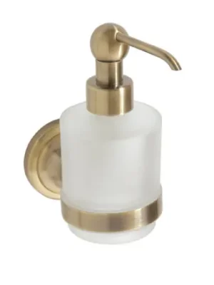 Dávkovač tekutého mýdla MINI 200 ml Bemeta RETRO 144109107 bronz/stará mosaz / mléčné sklo Favoriet