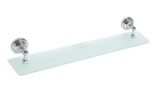 Exclusieve Aanbieding Polička skleněná 600 mm Bemeta RETRO 144302242 chrom / mléčné sklo