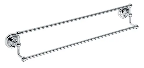 Hete Deal Dvojitý držák ručníků 660 mm Bemeta RETRO 144304232 chrom