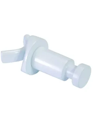 Actieprijs Designový kulatý háček na otopné těleso Bemeta RAWELL, 32 x 80 mm, barva bílá, 104506124