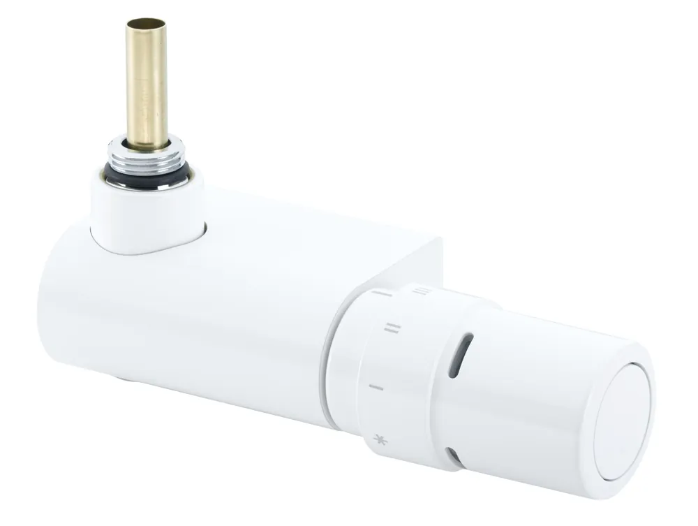 Jednobodový ventil ke koupelnovým žebříkům Danfoss VHX MONO 013G4287, RAX, rohová, bílá Direct Beschikbaar