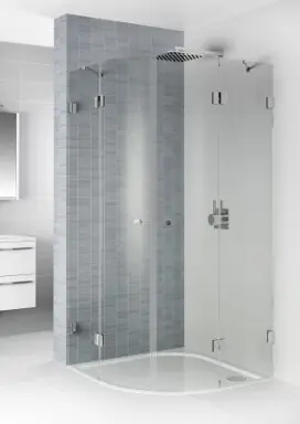 Kup Teď Sprchový kout čtvrtkruhový Riho SCANDIC S309, GC44300, 90 x 90 cm, R55