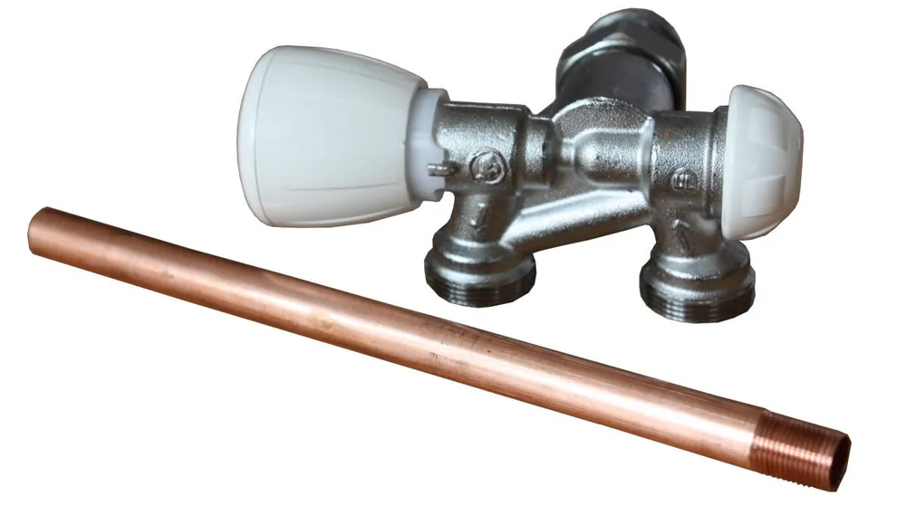 Gratis Retour Termostatický ventil R358, jednobodové připojení žebříků, 1/2" x 18, rohové levé, chrom