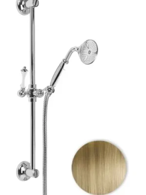 Retro sprchový set Bianchi LIBERTY 6640VOT, s hadicí a sprškou Elegant, stará mosaz Lage Kosten