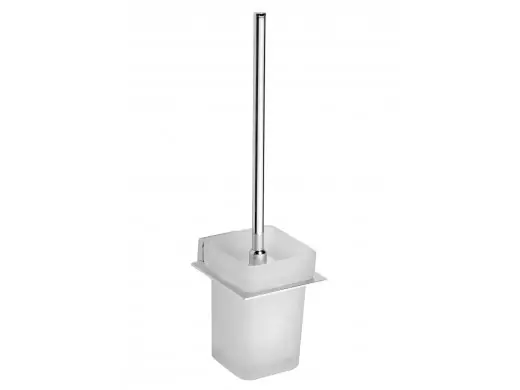 Speciale Aanbieding WC štětka se skleněnou miskou Bemeta NIKI, 153113012, chrom / mléčné sklo