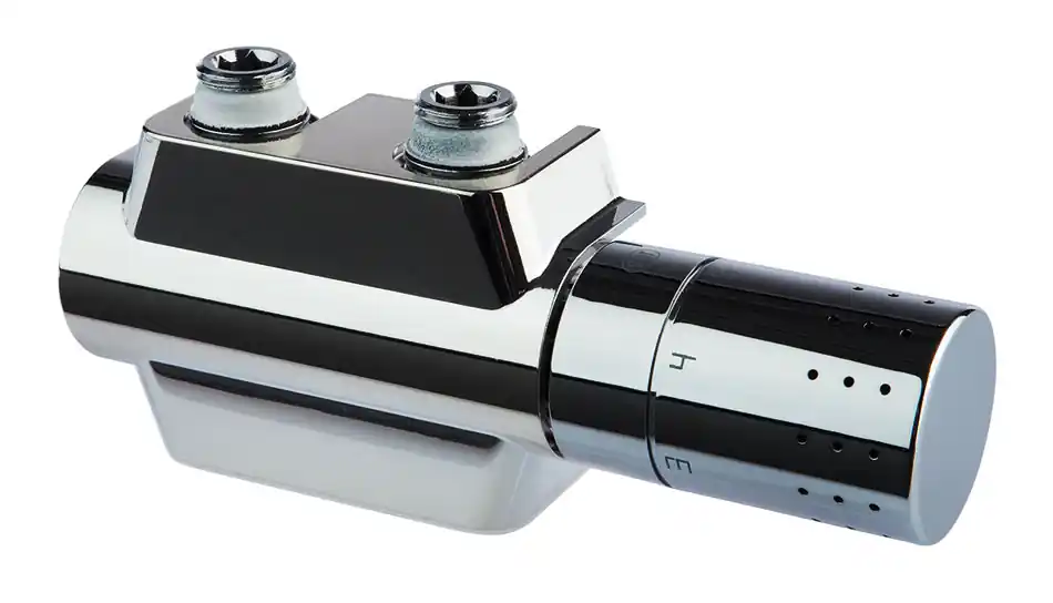 Ventil ke koupelnovým radiátorům PMH Universal UNI-C, pro středové připojení 50 mm, chrom Aanbieding