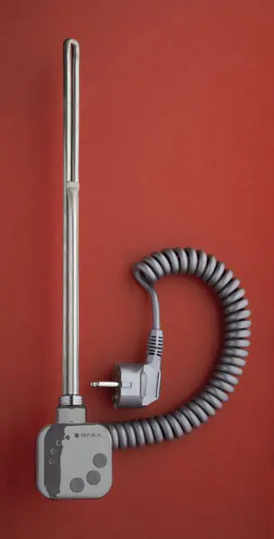 Elektrická topná tyč s termostatem P.M.H.-HT2 metalická stříbrná (nerez efekt), 300 W Op = Op
