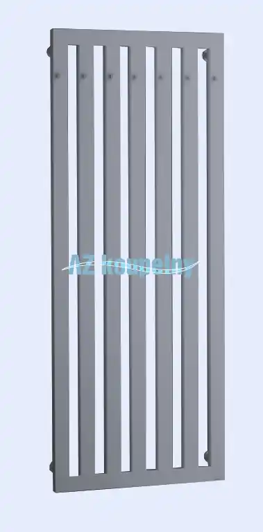 Koopje Koupelnový radiátor P.M.H. DARIUS S HÁČKY DAH9MS - Metalická stříbrná, 600 x 1800 mm