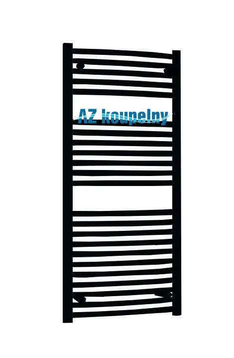 Veilige Betaling Koupelnový radiátor P.M.H. MARABU M4B - Černá lak, 600 x 1233 mm