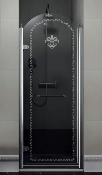 Retro sprchové dveře do niky otočné Gelco ANTIQUE, GQ1580L, chrom, 80 cm, levé Lage Kosten