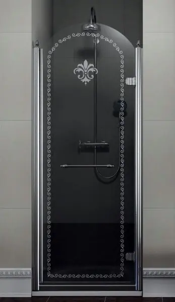 Retro sprchové dveře do niky otočné Gelco ANTIQUE, GQ1690R, chrom, 90 cm, pravé Favoriet