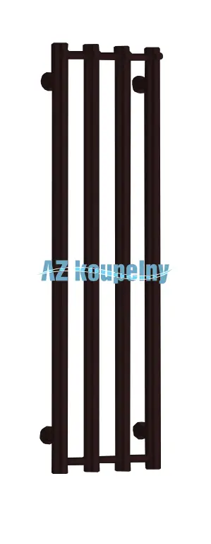 Koupelnový radiátor designový PMH ROSENDAL R1BR - Strukturální hnědá, 266 x 950 mm Beperkt Aanbod