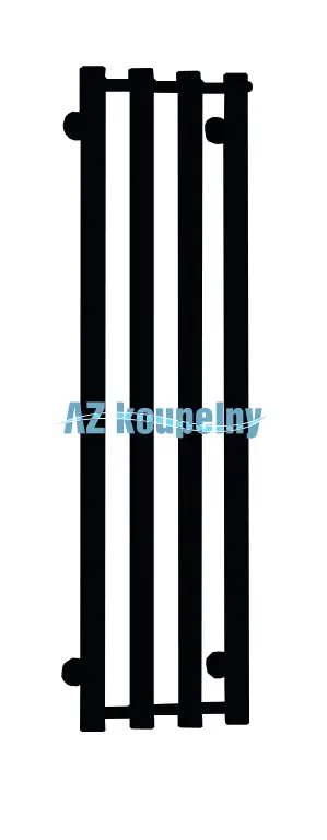 Designový koupelnový radiátor P.M.H. ROSENDAL R1B - Černá lak, 266 x 950 mm Shop Nu