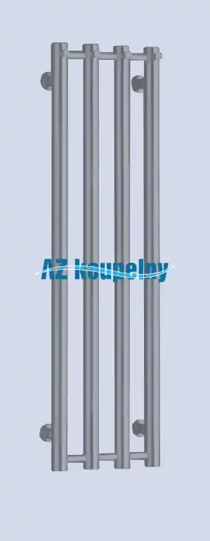 Koupelnový radiátor PMH ROSENDAL R1MES - Strukturální metalická stříbrná, 266 x 950 mm Flitsaanbieding