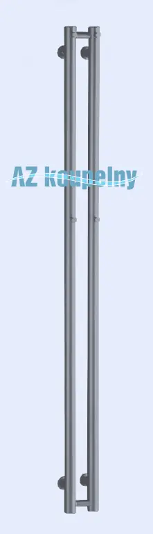 Laatste Kans Radiátor do koupelny PMH ROSENDAL R2MES/2 - Strukturální metalická stříbrná, 115 x 1500 mm