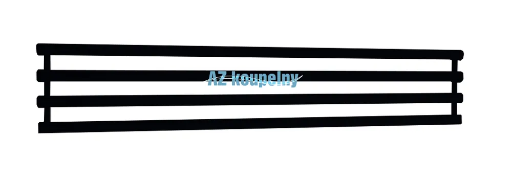 Veilige Betaling Horizontální koupelnový radiátor P.M.H. ROSENDAL RLB - Černá lak, 950 x 266 mm