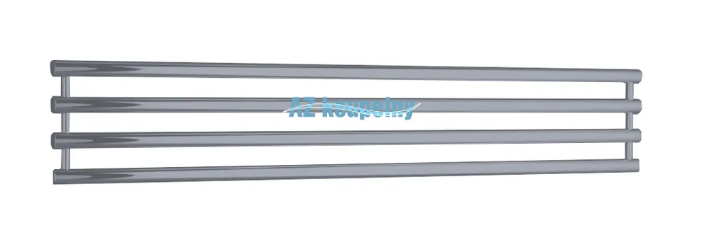 Koupelnový radiátor PMH ROSENDAL RLMES - Strukturální metalická stříbrná, 950 x 266 mm Populair