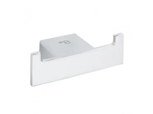 Betaalbaar Designový nástěnný dvojitý věšáček na ručníky Bemeta VIA, 135006032, 80 x 39 mm, chrom